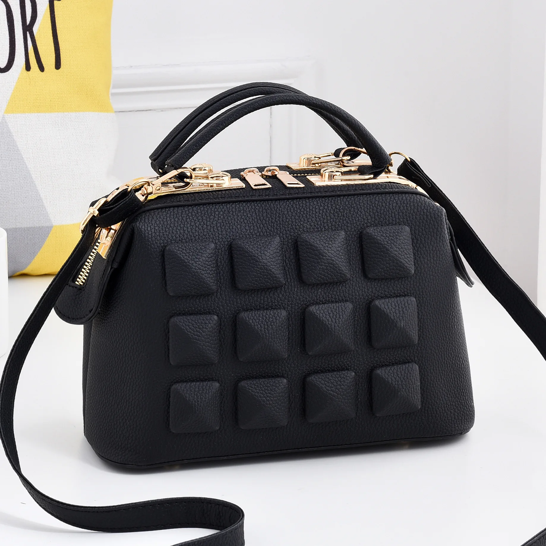 

2020 Luxury Brand Women Leather Handbag Pu Leather Casual Tote Bags Female Big Shoulder Bags for Women