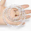 Perles rondes et carrées en verre de cristal à facettes, pour la fabrication de bijoux, bricolage, 7.5mm, 30 pièces ► Photo 3/5