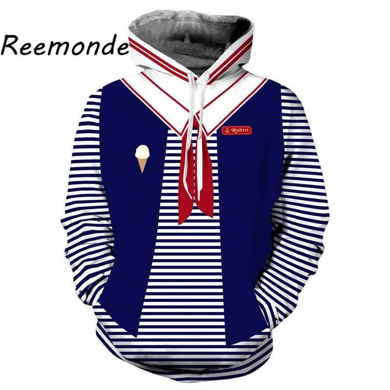 

Stranger Things Hoodie Sweatshirt T shirt Costume Stranger Things 3 Halloween Sweatshirts Sweater Tops Men Boys Hoodies Clothes