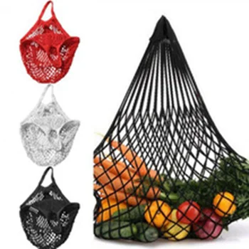 

2019 New Fashion Women Shopping Foldable Mesh Net Turtle Bag String Shopping Reusable Fruit Storage Handbag Totes Mesh Net Turtl