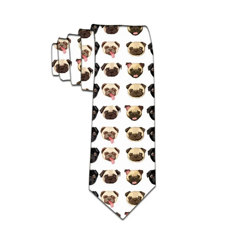 Для мужчин веселое Harajuku полиэстер галстуки Шея галстук-бабочка печать Галстуки для Для мужчин 8 см; Яркие тонкие вечерние аксессуары Gravatas галстуки 8S-LD51 - Цвет: 10