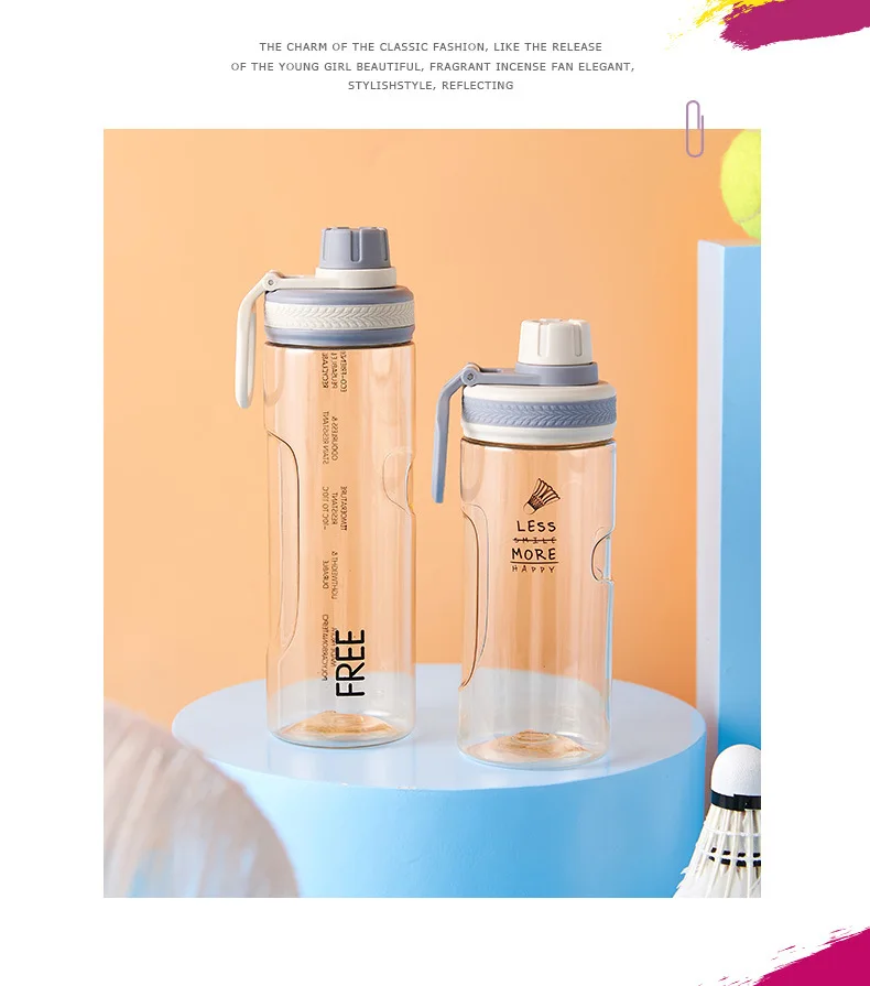 Наборы для записи рук Спортивная бутылка 500ml650ml для спорта на открытом воздухе стеклянная пластиковая бутылка для воды