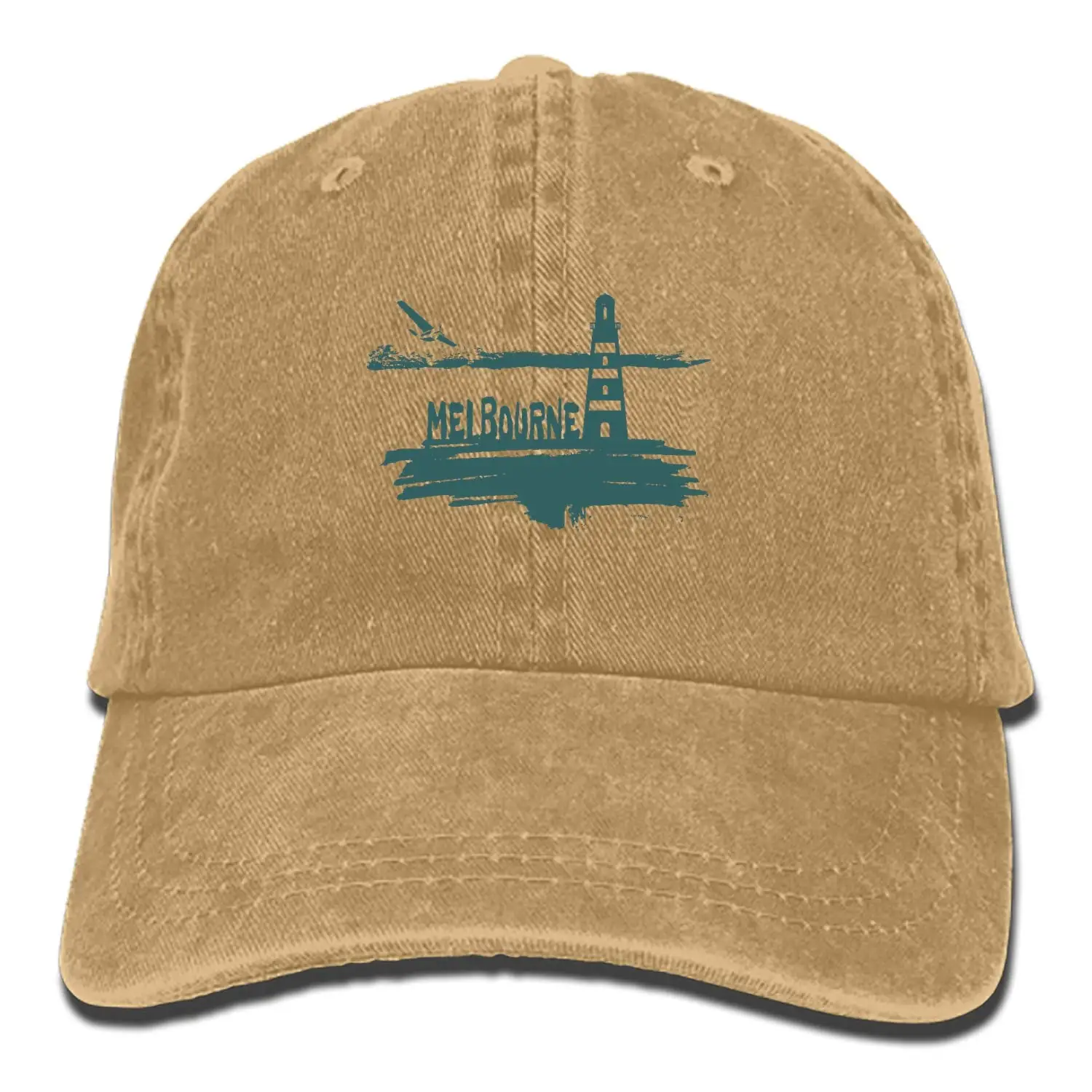 Men and Women Lighthouse Vintage Jeans Baseball Cap |