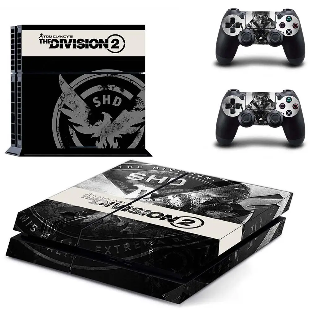 PS 4 наклейка s Tom Clancy's The Division 2 PS4 наклейка Play station 4 Skin Pegatinas для консоли playstation 4 и 2 контроллера