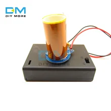 Mini bobine Tesla, Kit d'accessoires magiques, Kit électronique, lumières vides, technologie, avec boîte de batterie, DC4.5V