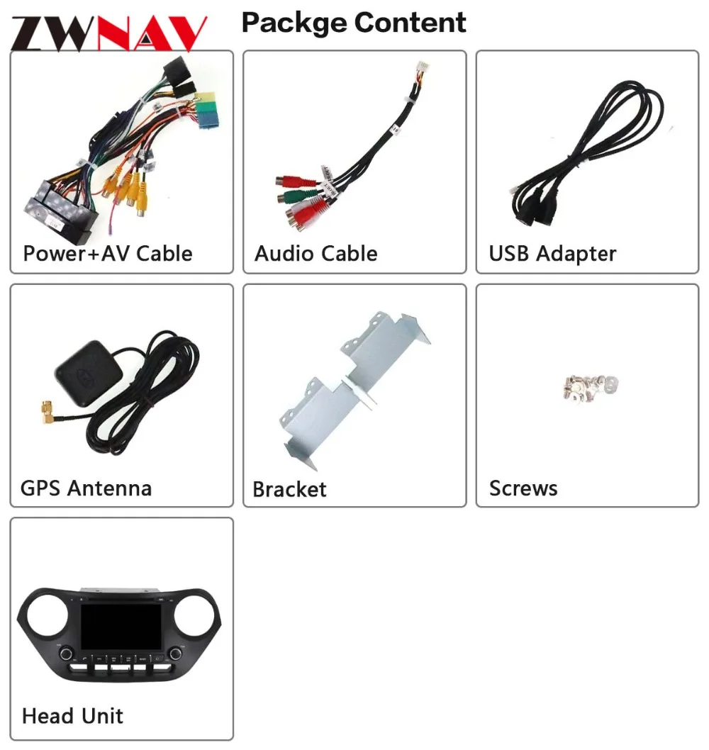 Best IPS Android 8.0 Car DVD multimedia Player head unit For Hyundai I10 I-10 2013+ Car Radio stereo GPS navigation tape recorder BT 8