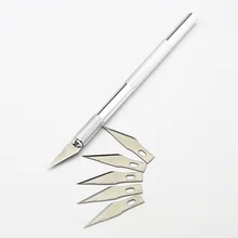 Ручка DIY нож для резьбы+ 5 шт. дополнительные лезвия Виниловые наклейки для автомобиля инструмент для резки пленки Деревообработка скульптура скальпель художественный нож