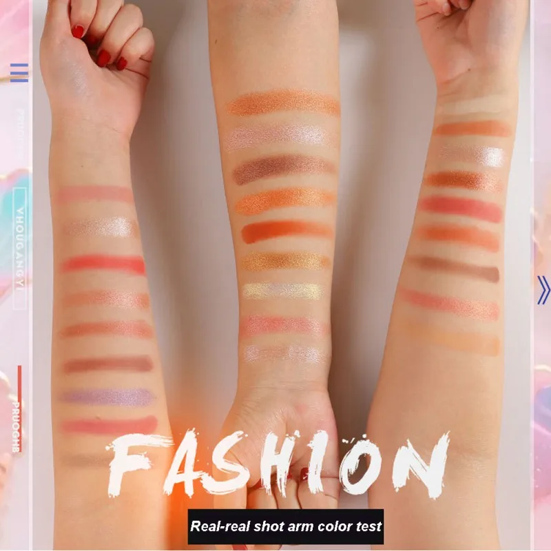 9 Color Eyeshadow Pallete Long-lasting Waterproof Smudge-proof Shimmer Matte Eye Shadow Beauty Glazed Eyes Makeup Pallete