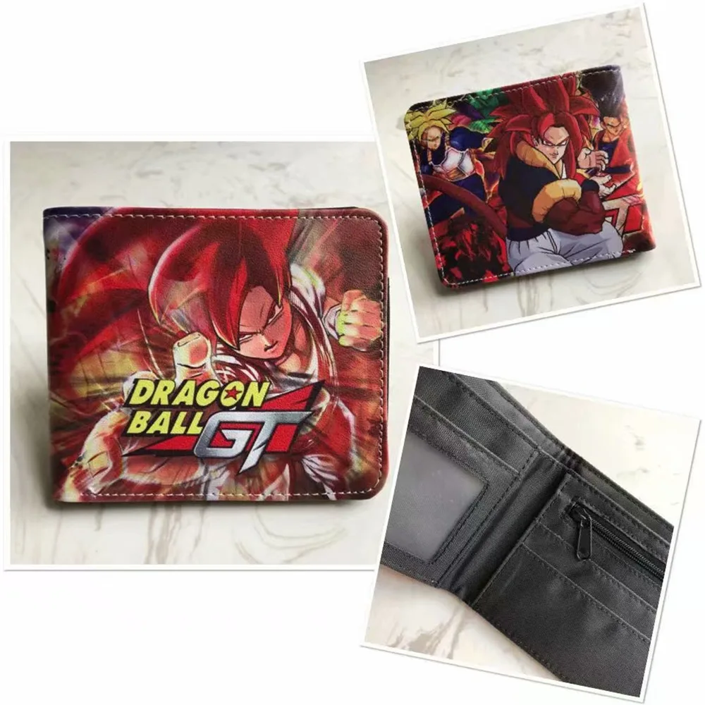 Dragon Ball Z кошелек аниме Dragon Ball Super Broly мультфильм короткий мужской бумажник кошелек с монетницей студенческий подарок