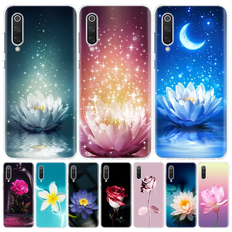 Роза цветы лотоса чехол для телефона Xiaomi Redmi Note 9 8 7 8A 7A 6A S2 K20 K30 8T 9S MI CC9 F1 Pro Модный с