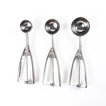 

Ice Cream Scoop Kitchen Tools 3 Size Stainless Steel Spring Handle Mash Potato Watermelon Ball Maker Home Kitchen Accessories