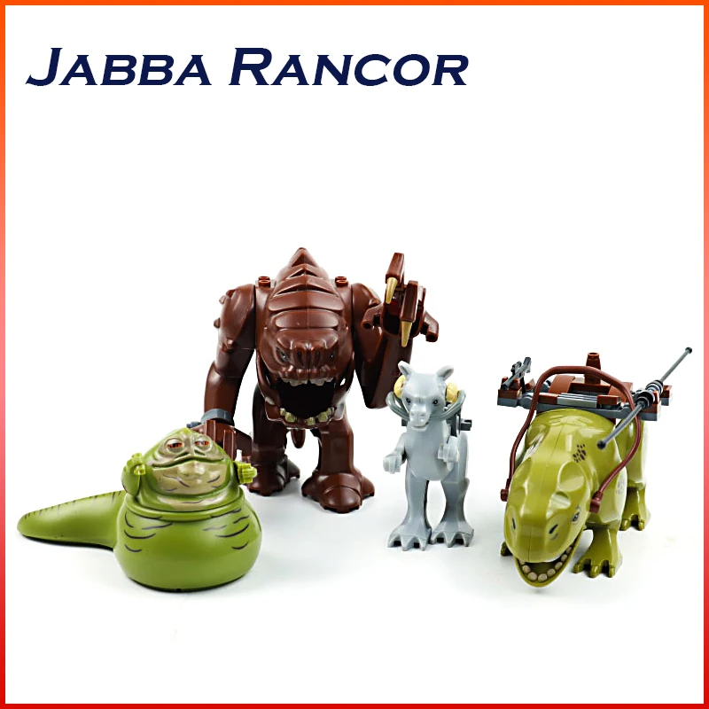 Кубики MOC из аниме Космические войны мини-фигурки CROCOOILT Dewback Джабба Rancor наборы
