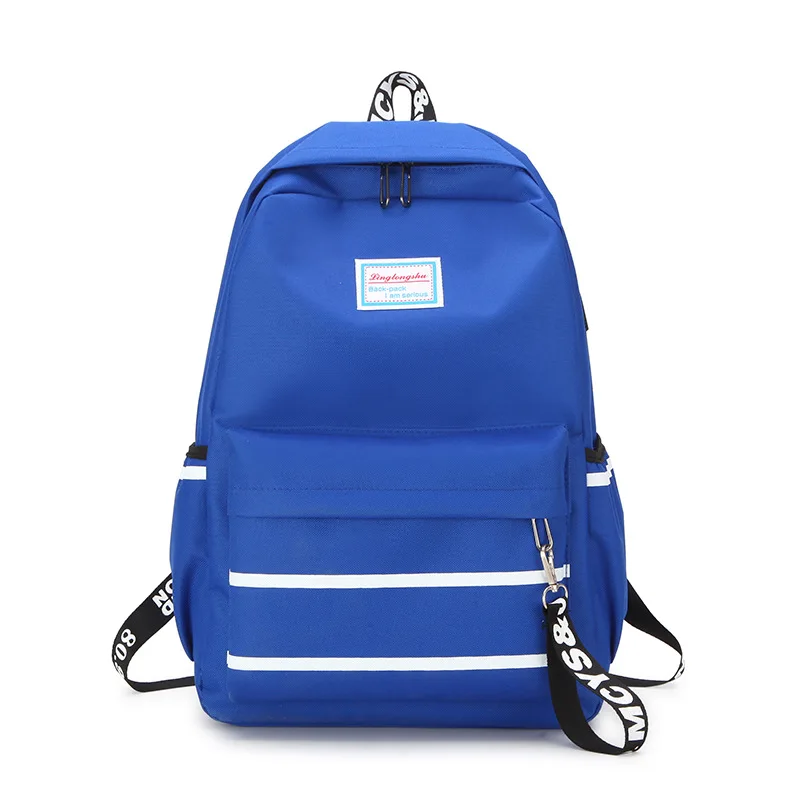 

2019 New Style Korean-style Solid Color Backpack Men's Simple Casual Travel Backpack USB Charging Schoolbag