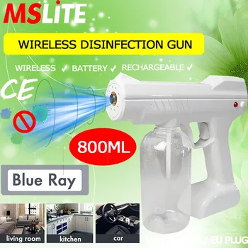 

novedades 2020 sanitizer machine fog portable blue ray nano disinfectant spray wireless battery gun mist air purifier