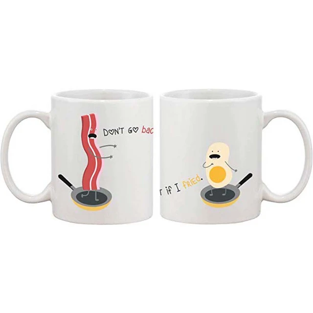 Wifey And Hubby - 11oz Ceramic Coffee Mug Couples Sets - Funny