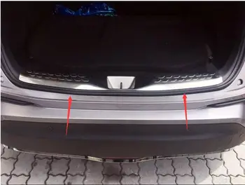 

For Toyota C-HR C HR 2016 2017 Stainless Steel Inner Rear Bumper Plate Cover trims 1 PCS car accessories