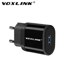 VOXLINK USB зарядное устройство адаптер 1 порт для iPhone 5V 2.1A USB настенное/дорожное зарядное устройство портативный мобильный телефон зарядное устройство адаптер для samsung