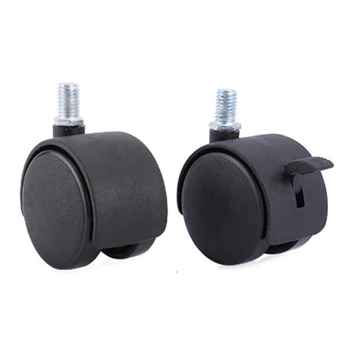 

4pcs/set 1.5/2in 8/10mm Nylon Casters Silent Universal Wheel Office Chair Wheels M0XC