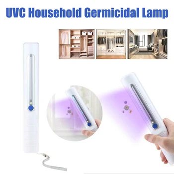 

In Stock! Handheld UVC LED Germicidal Lamp Portable UV Sterilizer Disinfection Equipment for Car Home Office Use Air Purifier