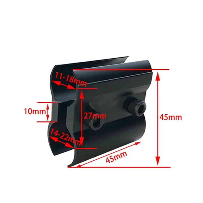 Metal Tube Clip Cycling Flashlight Clip Flashlight Laser Clamp Mount Scope Sighting Telescope Torch Mount Holder Hardware Tool cable clip
