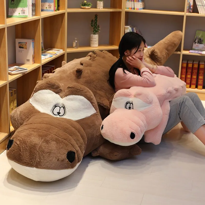 

2019 New Style Douyin Hot Selling 3m Super Large Crocodile Pillow for a Girlfriend Birthday Gift Customizable Logo