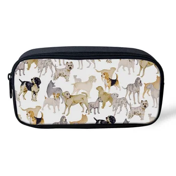 

Casual Cosmetic Bag Lovely Dogs Beagles Bulldogs Daly Dog Makeup Travel Bag Zipper Pencil Case Office Student Stationery