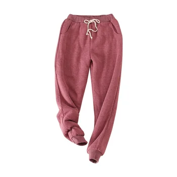 

Thick trousers Warm Thick Sheep Wool Loose Trousers Winter Cashmere Warm Harem Pants Women Casual Trousers pants