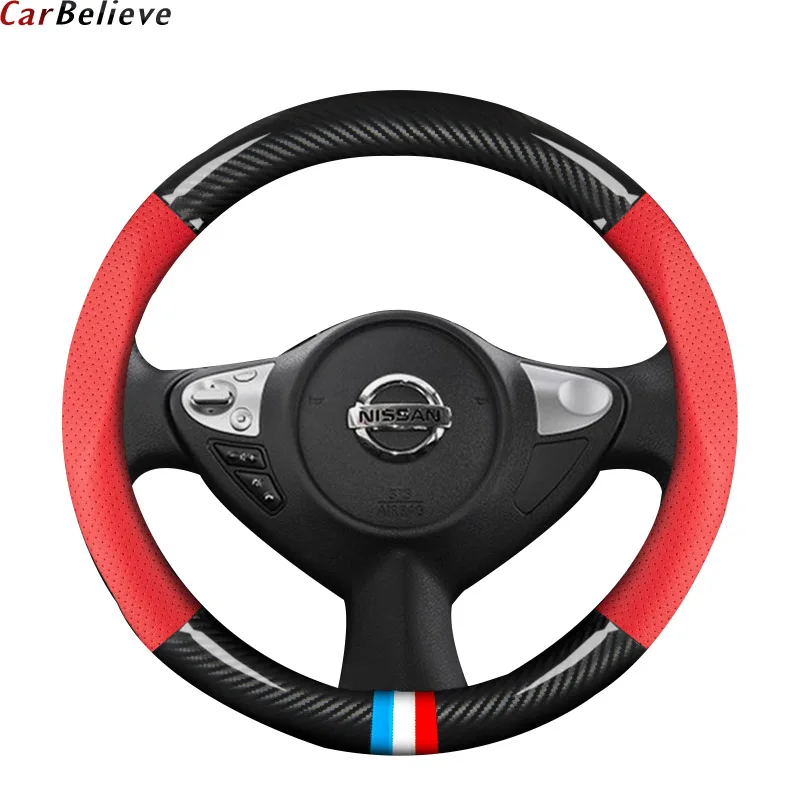 Натуральная кожа чехол рулевого колеса автомобиля для nissan qashqai j10 almera n16