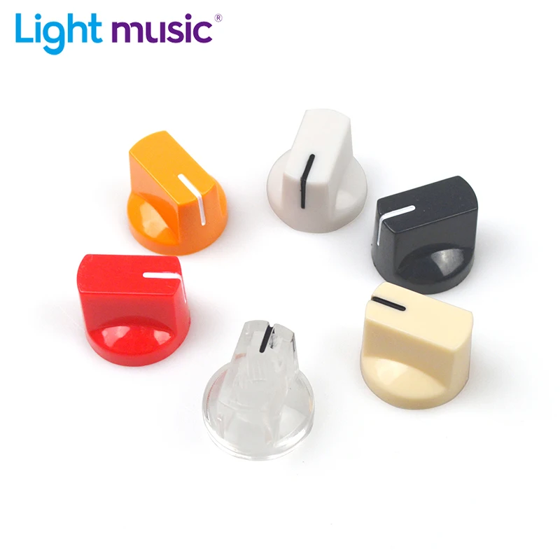 6Pcs Multi Color Flet Head Guitar Pedal Knob Electric Guitar Pot