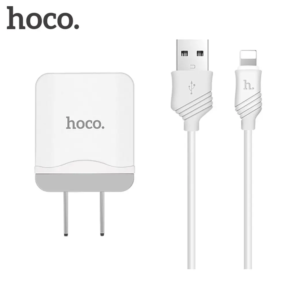 HOCO, 5 В, 2,4 А, универсальное USB зарядное устройство, интеллектуальное настенное зарядное устройство, штепсельная вилка США, портативный дорожный адаптер для зарядного устройства C22 для смартфона