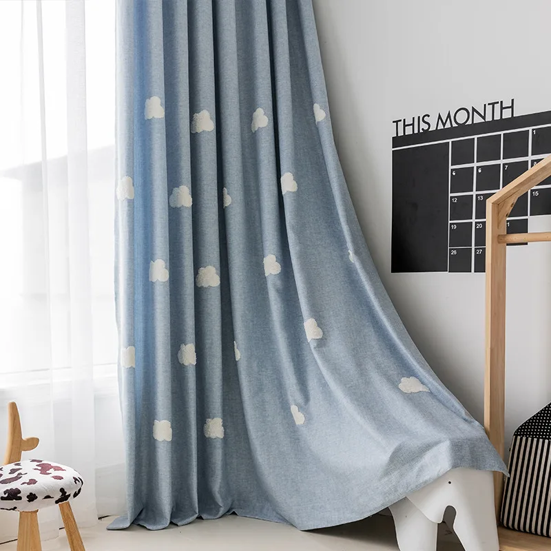 Kid-s-Cute-Cartoon-Clouds-Curtains-for-Living-Room-Blue-Semi-Blackout-White-Cloudy-Curtains-for