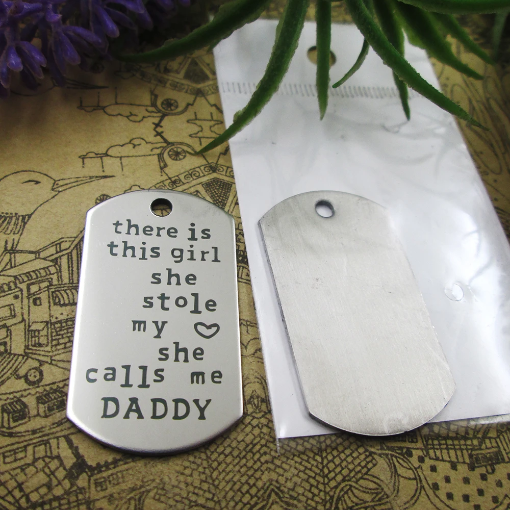 10pcs--&quotThere is this girl she stole my calls me daddy&quotstainless steel charms DIY Charms for necklace bracelets | Украшения и