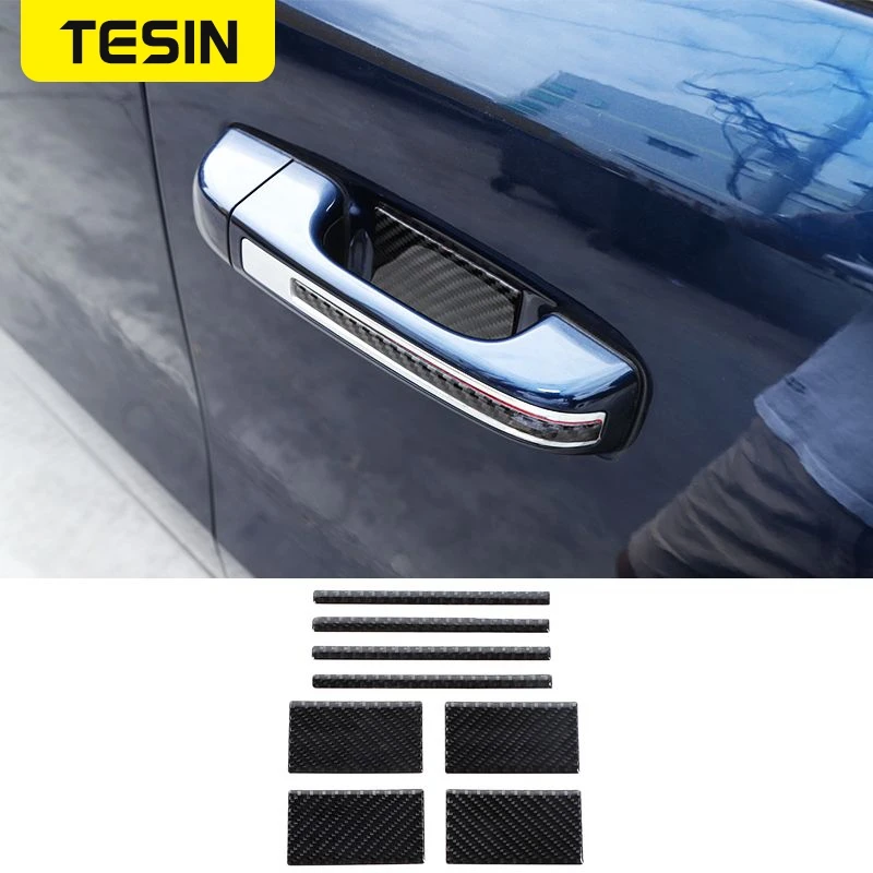 TESINCarDoorHandleTrimStickerForDodgeRAMExteriorDoorBowl