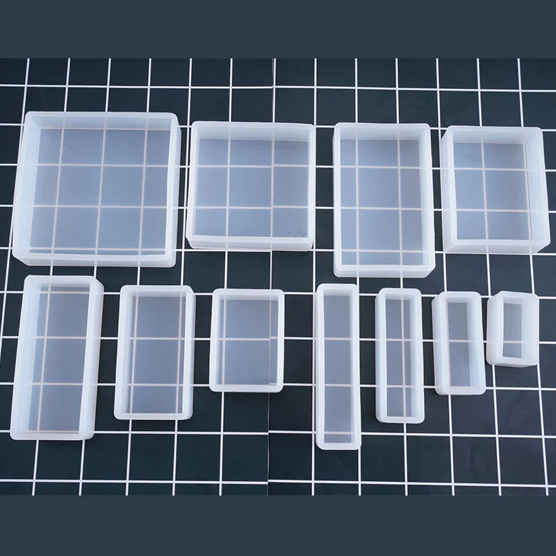 Silicone Mold Cube Cuboid for Soap Making Creative DIY Crystal Epoxy Handcraft Candle Ornaments Decoration silicone mold soap molds