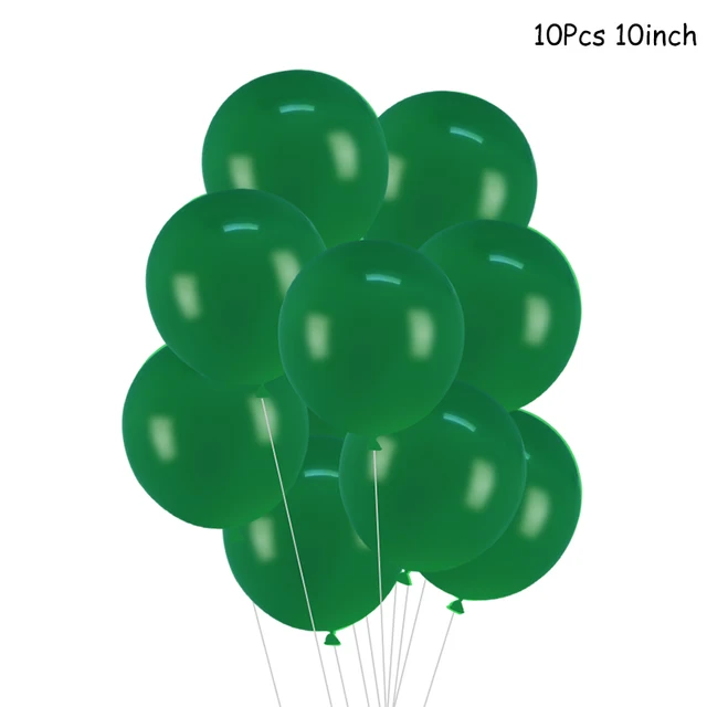 Hawaiian Party Decorations Palm Leaves Bunting Banner Luau Flamingo Summer Tropical Party Decoration Jungle Safari Party Ballons 10pcs balloon set2