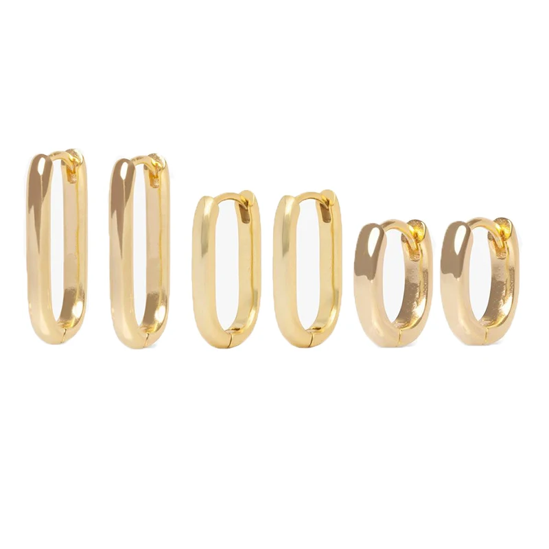 CRMYA Gold Silver Filled Several Sizes Hoop Earring CZ Zircon Heart Higgle Earrings For Women Jewelry Wholesale Aretes De Mujer