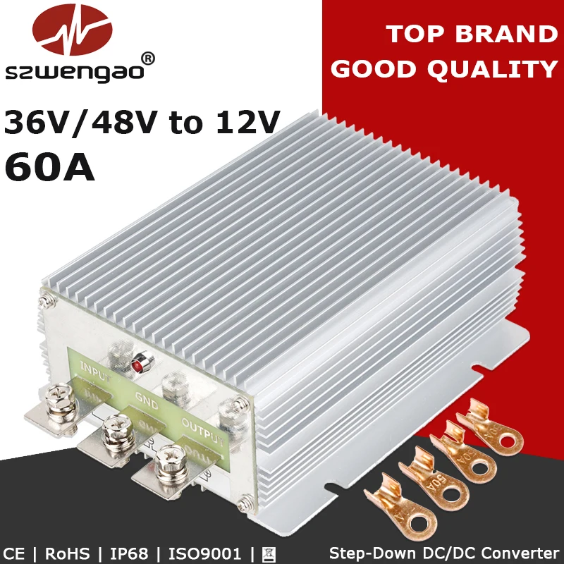 Szwengao 36v 48v To 12v 50a 60a Dc Dc Converter Step Down Voltage