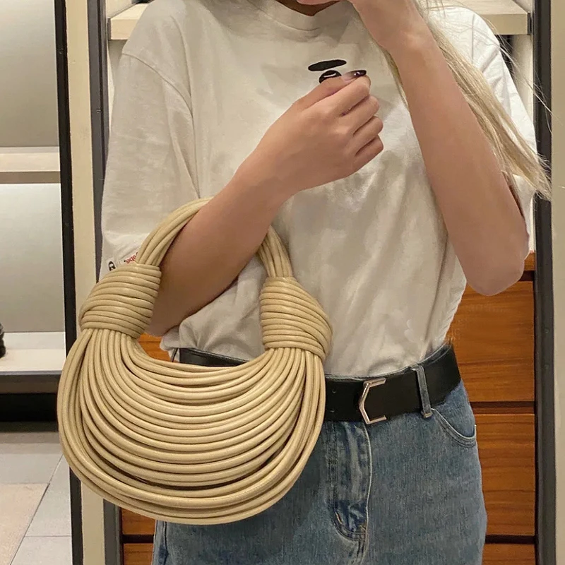 2022 trend New Line Bundle Clutch Bag For Female High Quality Women's Handbag and Purse Designer Shoulder Bag Senior Hobos - Image 5