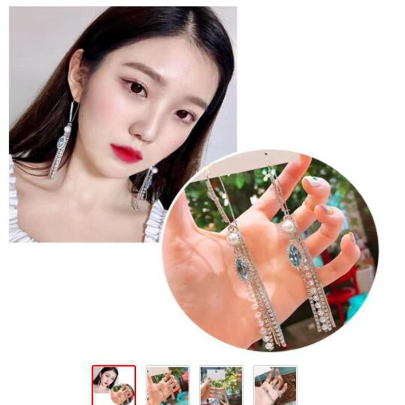 2019 новый корейский жемчуг кисточкой полностью сияющие хрустальные стразы