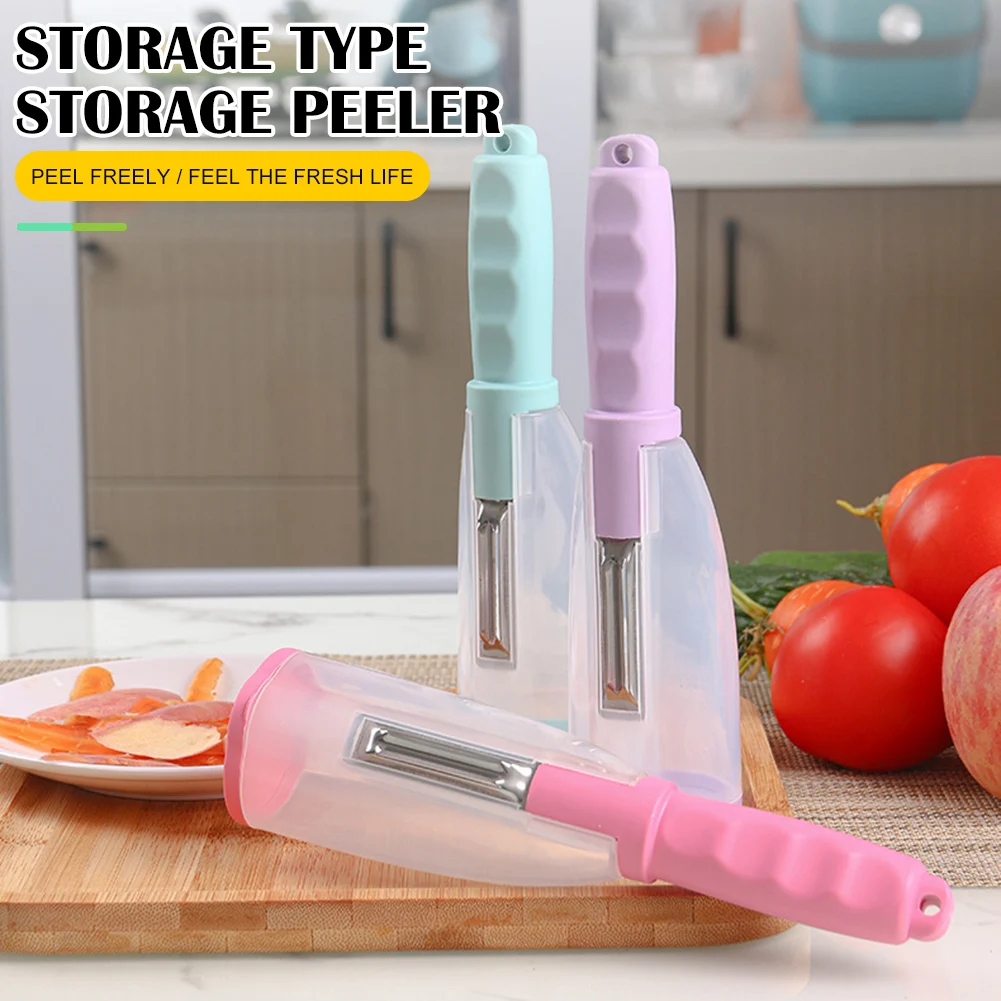 Multi-Functional Stainless Steel Blade Storage Vegetable Peeler