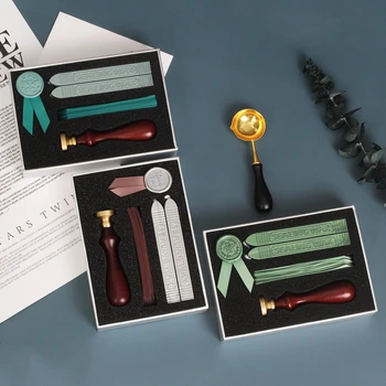 

Flame Paint Sealing Component Hand-repaired Antique Printing Gift with Sealed Envelope Wax Printing Old Seal Decoration Post