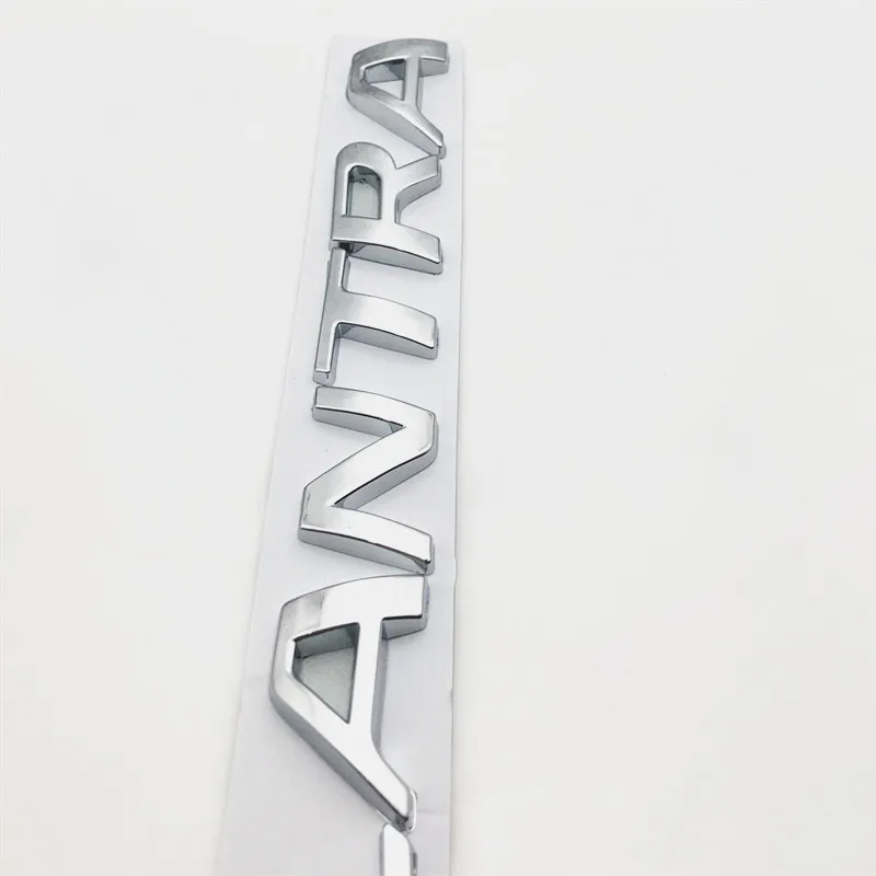 Для hyundai Elantra задний багажник автомобиля буквы значок наклейка на багажник мотоцикла хромированная эмблема переводной Логотип стиль слово для автомобиля ABS хром