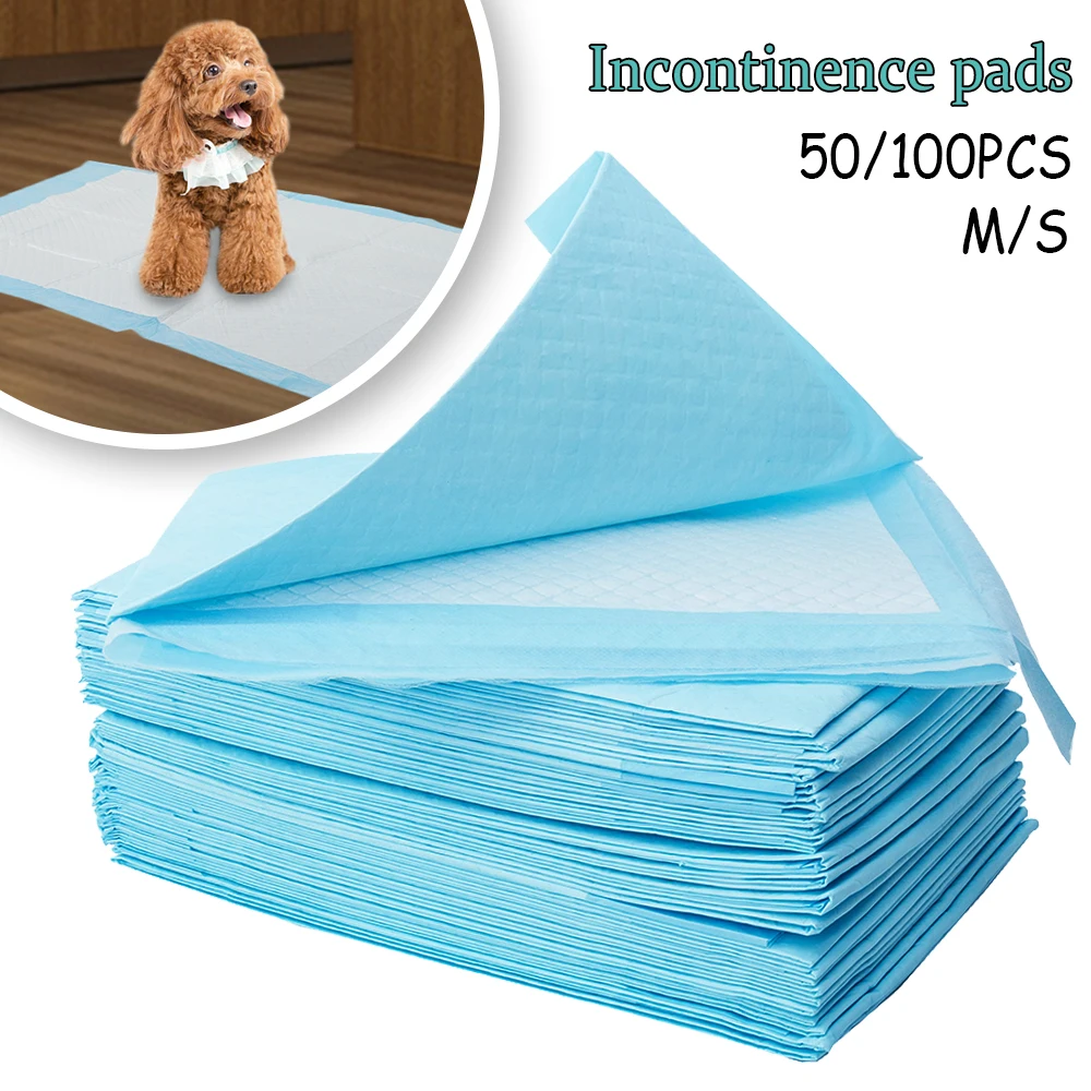 100pcs Pets Nappy Mat Dog Training Pee Pads Super Absorbent Pet Diaper