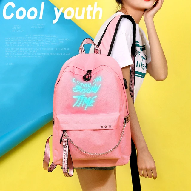 Mochilas escolares para adolescentes y niñas, bolsa de viaje para ordenador  portátil, mochila informal para mujer - AliExpress