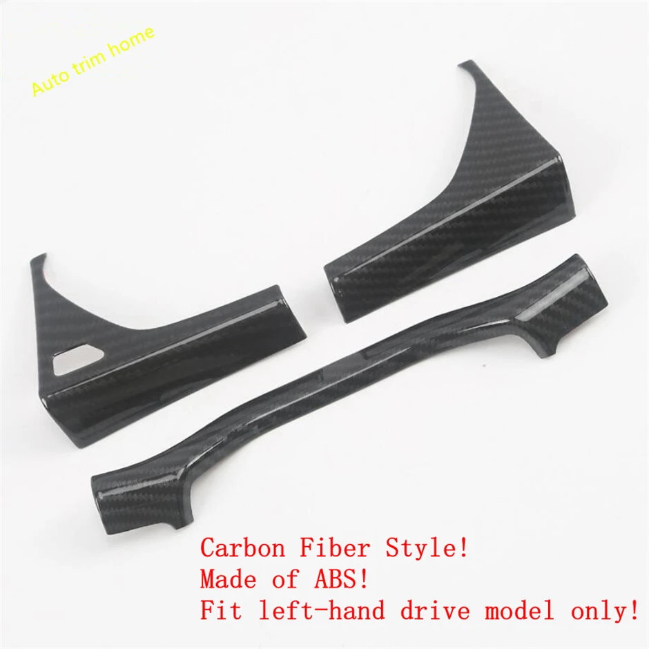 Carbon Fiber Look Крышка приборной панели Lapetus для центральной консоли, подходит для Audi Q5, автомобильные аксессуары ABS/Matt/Carbon Fiber - Название цвета: Carbon Fiber Look