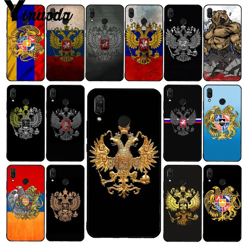 

Yinuoda Armenia Albania Russia flag Emblem Phone Case for Xiaomi Redmi4X 6A S2 Go Redmi 5 5Plus Note4 Note5 7 Note6Pro