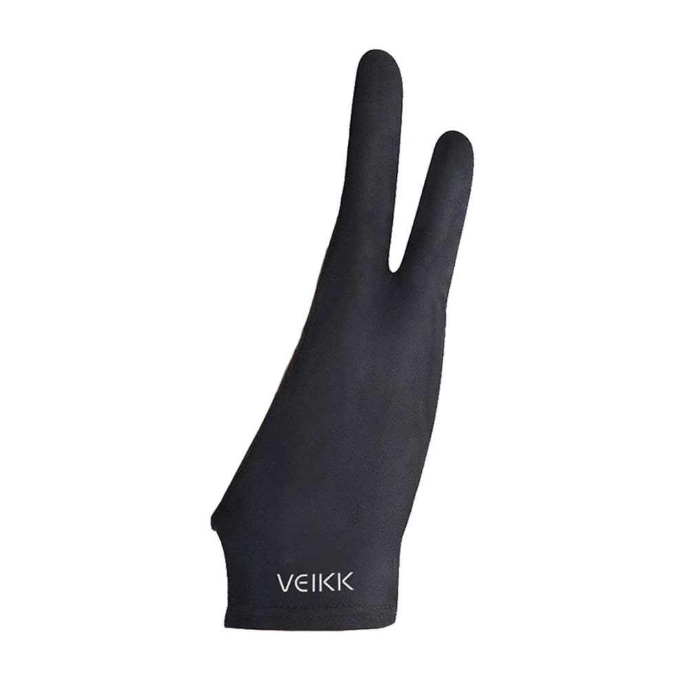 VEIKK Drawing Glove Two-finger Drawing Glove Lightweight Sweatproof Soft For VEIKK Graphics Tablet Graphic Monitor
