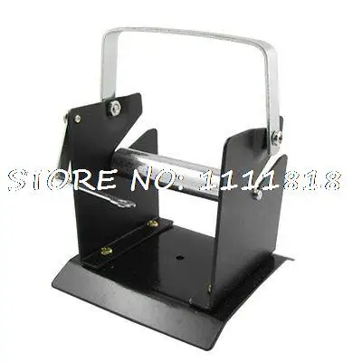 

Solder Reel Holder Single Roll Stand Silver Tone Black