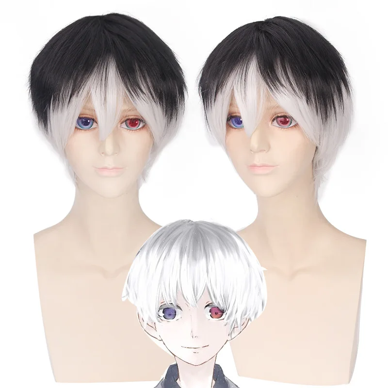 Аниме Tokyo Ghoul Косплэй реквизит Для женщин парики Мужская толстовка характер