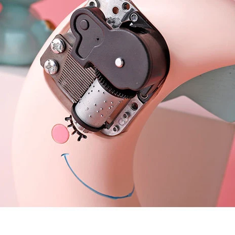 Ins unicorn clockwork music box resin dream home decoration music box student gift Kids friend present for Merry christmas